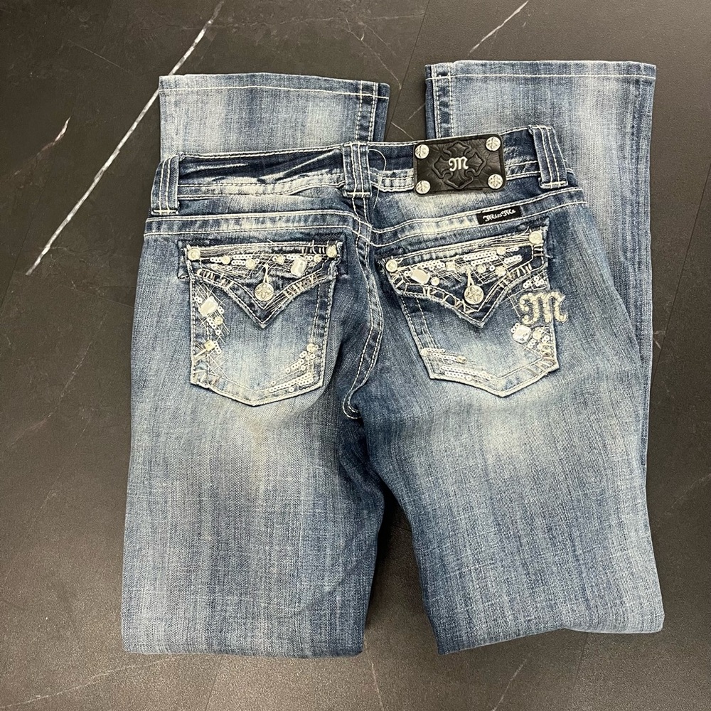 Womens Miss Me Easy Boot Jeans - Size 26